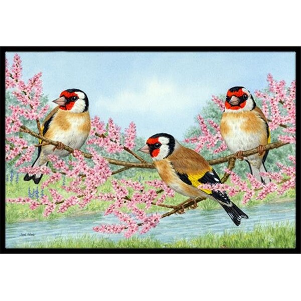 Carolines Treasures ASA2202MAT European Goldfinch Indoor or Outdoor Mat; 18 x 27 ASA2202MAT - main